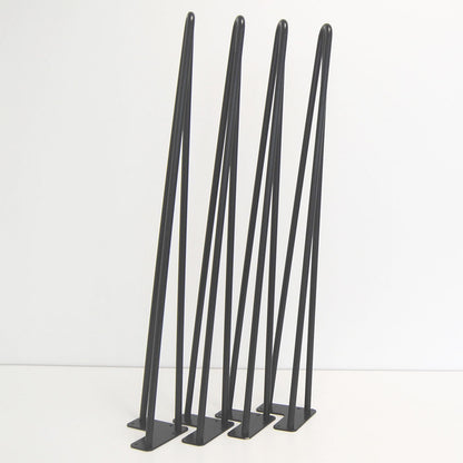 piétement de table hairpin pour restaurant salon noir promo 