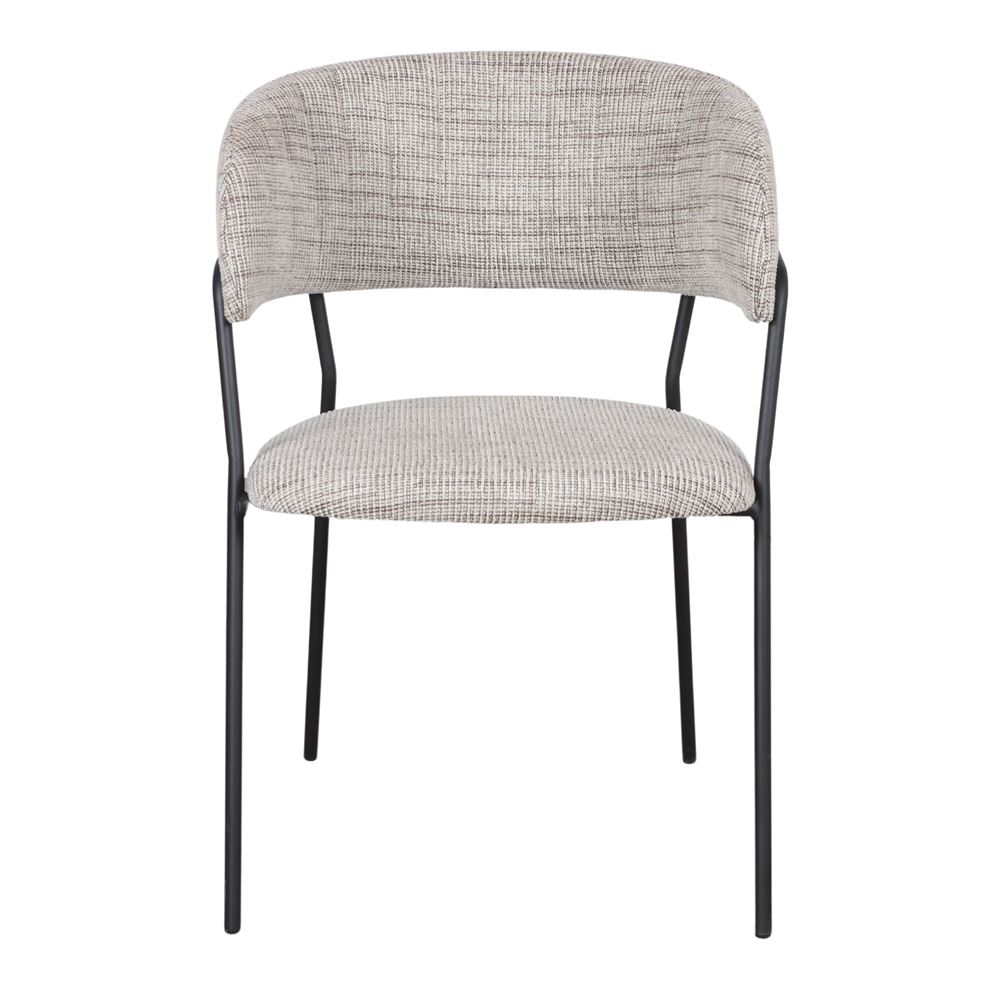Chaise tapissée style contemporain, idéale pour brasseries et restaurants. Conçue pour un usage professionnel en intérieur.
