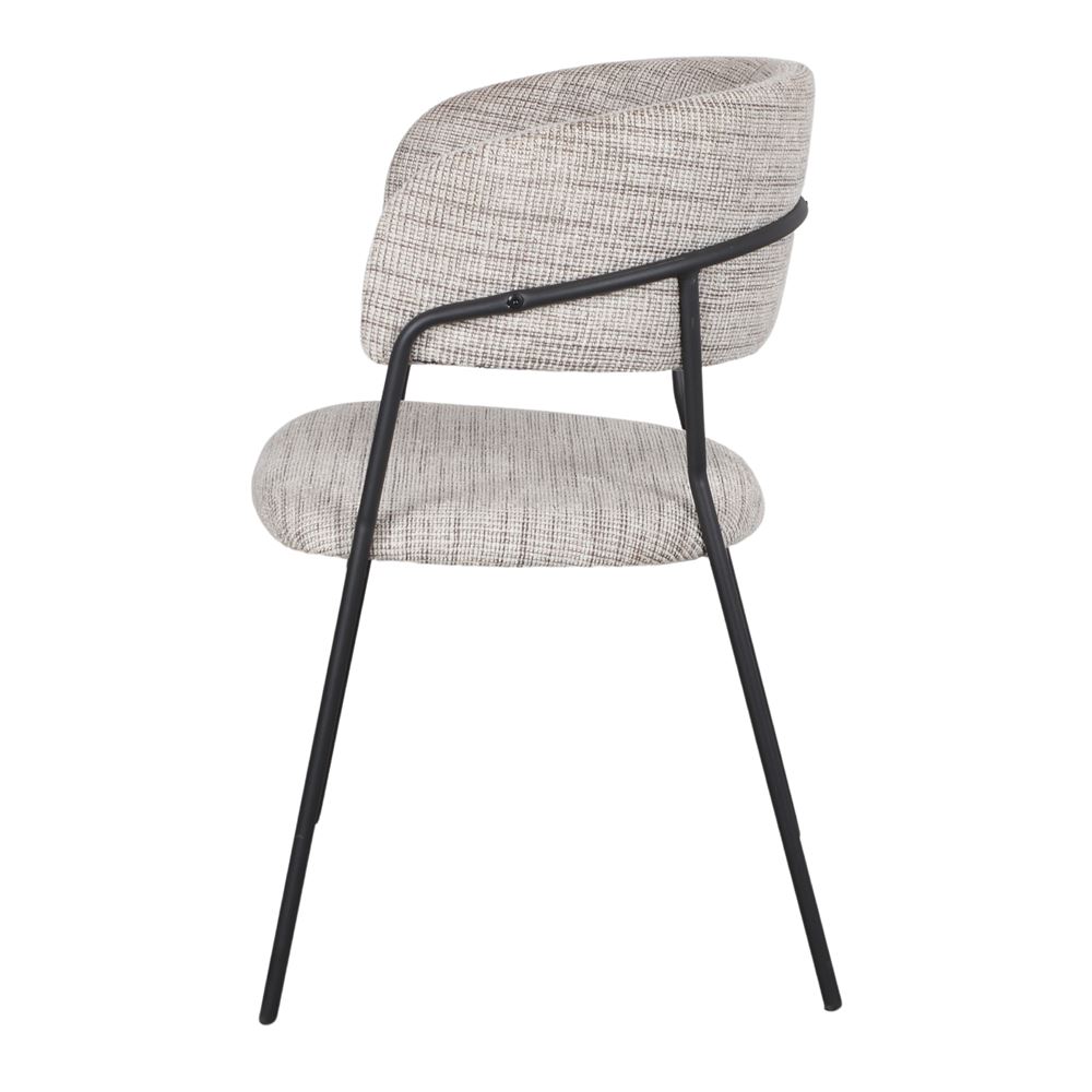 Chaise tapissée style contemporain, idéale pour brasseries et restaurants. Conçue pour un usage professionnel en intérieur.