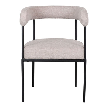 Chaise tapissée style contemporain, idéale pour brasseries et restaurants. Conçue pour un usage professionnel en intérieur.