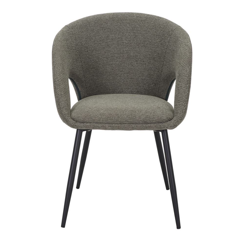 Chaise tapissée style contemporain, idéale pour brasseries et restaurants. Conçue pour un usage professionnel en intérieur.