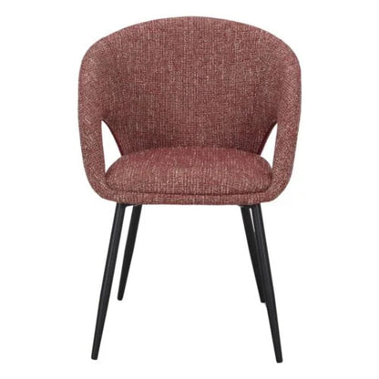 Chaise tapissée style contemporain, idéale pour brasseries et restaurants. Conçue pour un usage professionnel en intérieur.