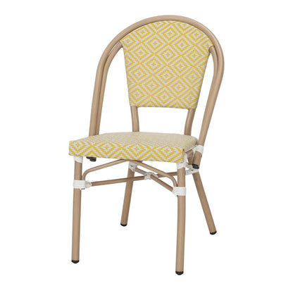 Chaise tapissée style contemporain, idéale pour brasseries et restaurants. Conçue pour un usage professionnel en intérieur.