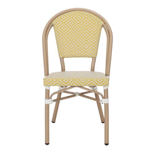 Chaise tapissée style contemporain, idéale pour brasseries et restaurants. Conçue pour un usage professionnel en intérieur.