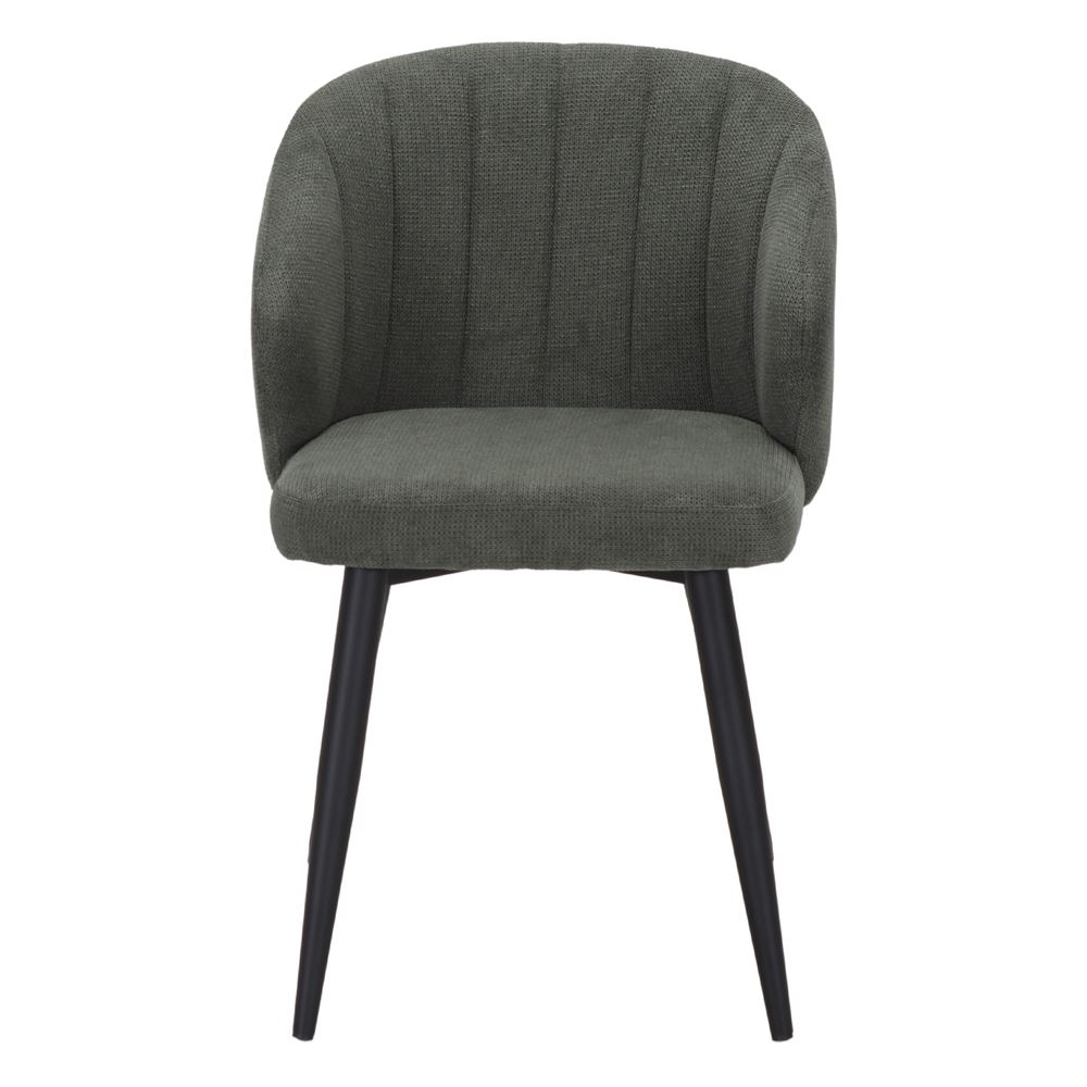 Chaise tapissée style contemporain, idéale pour brasseries et restaurants. Conçue pour un usage professionnel en intérieur.