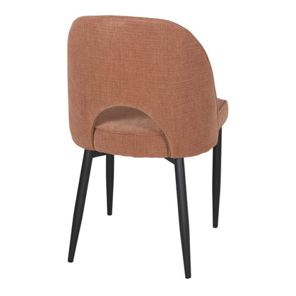 Chaise tapissée style contemporain, idéale pour brasseries et restaurants. Conçue pour un usage professionnel en intérieur.