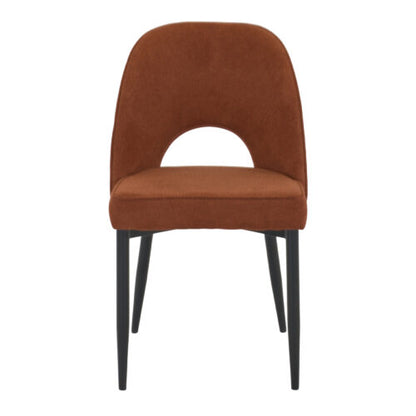 Chaise tapissée style contemporain, idéale pour brasseries et restaurants. Conçue pour un usage professionnel en intérieur.