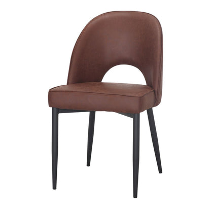 Chaise tapissée style contemporain, idéale pour brasseries et restaurants. Conçue pour un usage professionnel en intérieur.
