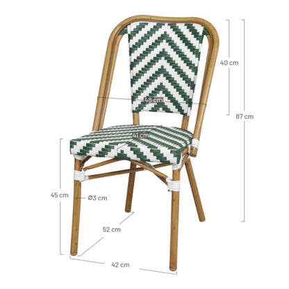 Chaise tapissée style contemporain, idéale pour brasseries et restaurants. Conçue pour un usage professionnel en intérieur.