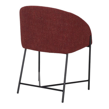 Chaise tapissée style contemporain, idéale pour brasseries et restaurants. Conçue pour un usage professionnel en intérieur.