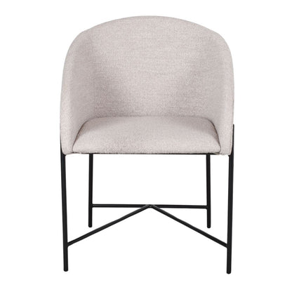 Chaise tapissée style contemporain, idéale pour brasseries et restaurants. Conçue pour un usage professionnel en intérieur.