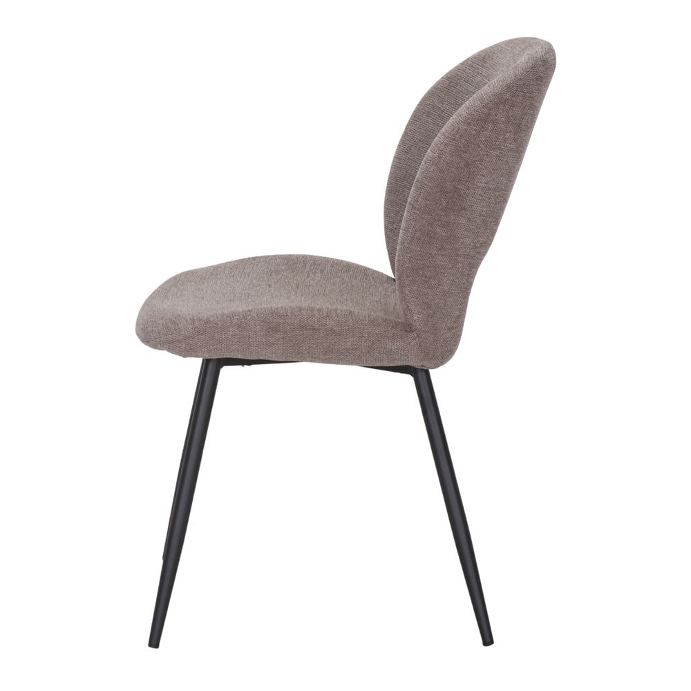 Chaise tapissée style contemporain, idéale pour brasseries et restaurants. Conçue pour un usage professionnel en intérieur.