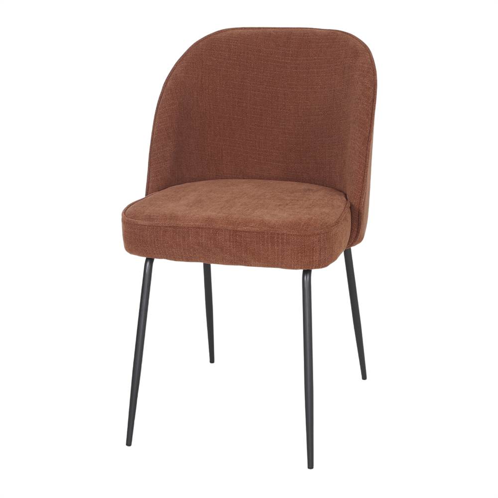 Chaise tapissée style contemporain, idéale pour brasseries et restaurants. Conçue pour un usage professionnel en intérieur.