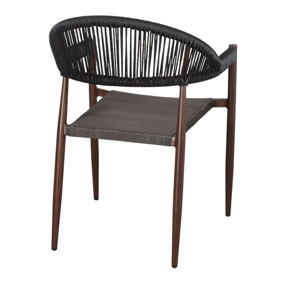 Chaise tapissée style contemporain, idéale pour brasseries et restaurants. Conçue pour un usage professionnel en intérieur.
