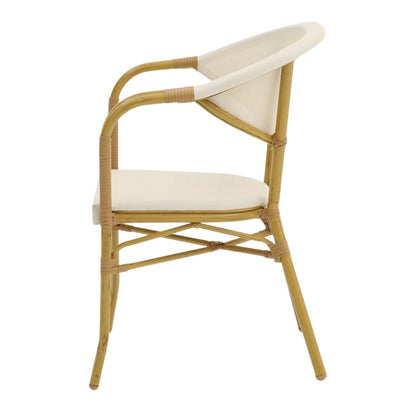 Chaise tapissée style contemporain, idéale pour brasseries et restaurants. Conçue pour un usage professionnel en intérieur.