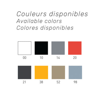 Couleurs disponibles pour les chaises de restaurant SPYKER – mobilier extérieur terrasse RestooTab