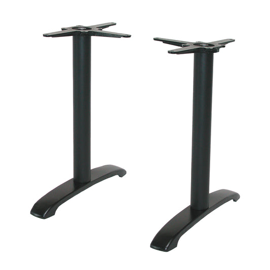 pied de table de restaurant rectangulaire noir Bazila RestooTab