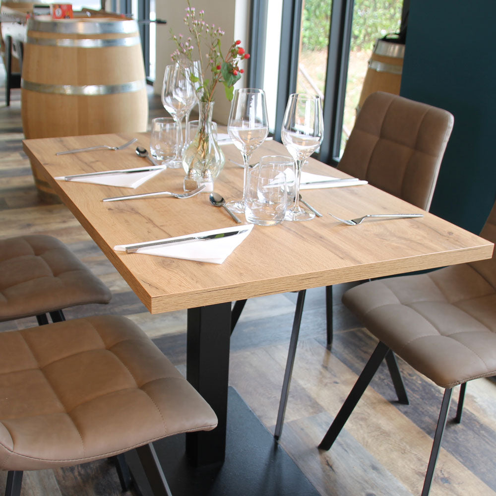 plateau de table sur mesure restaurant chêne armor restootab