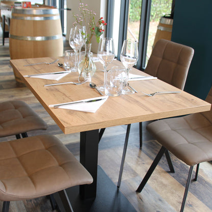 plateau de table sur mesure restaurant chêne armor restootab