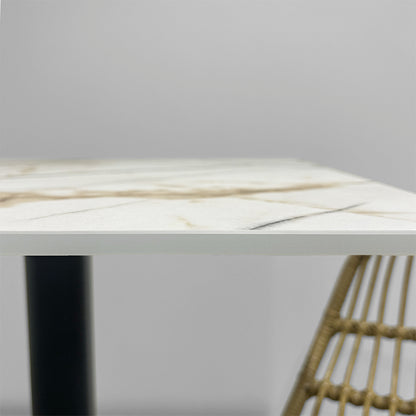Plateau de table extérieur Calcuta (âme blanche) - Compact HPL