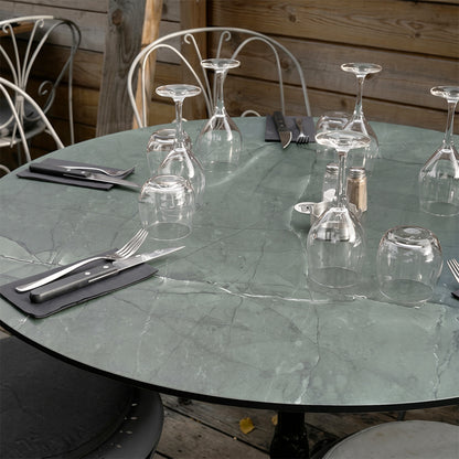 Plateau de table extérieur Marbre Jade - Compact HPL