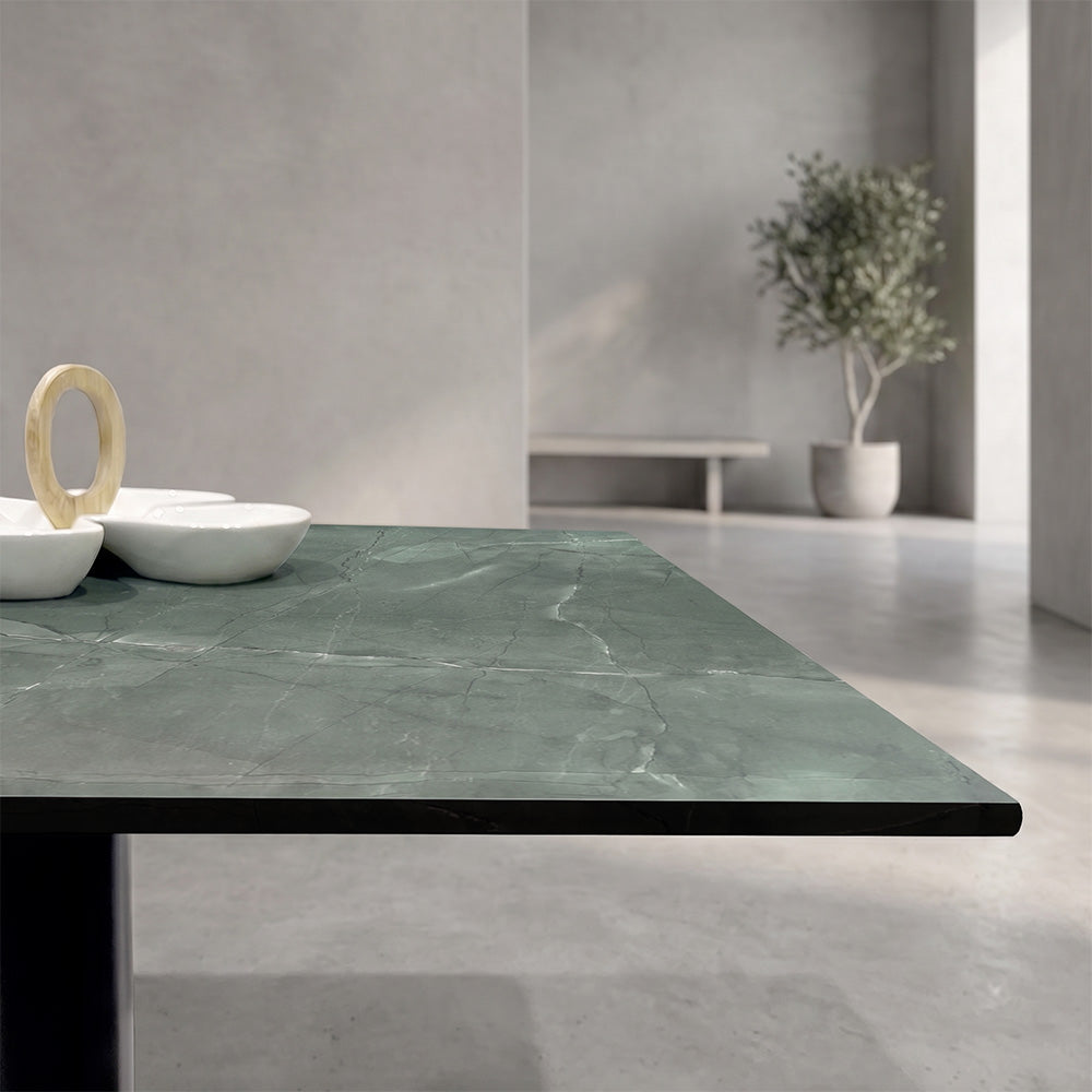 Plateau de table extérieur Marbre Jade - Compact HPL