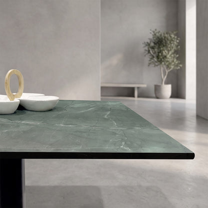 Plateau de table extérieur Marbre Jade - Compact HPL