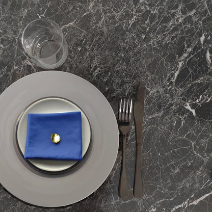 plateau de table sur mesure restaurant marbre noir brillant restootab