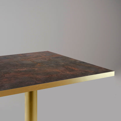 plateau de table sur mesure restaurant underground rouille restootab
