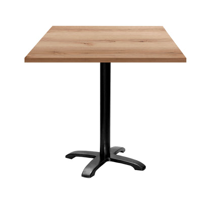 Table de restaurant bazila carrée 70x70cm chene delano