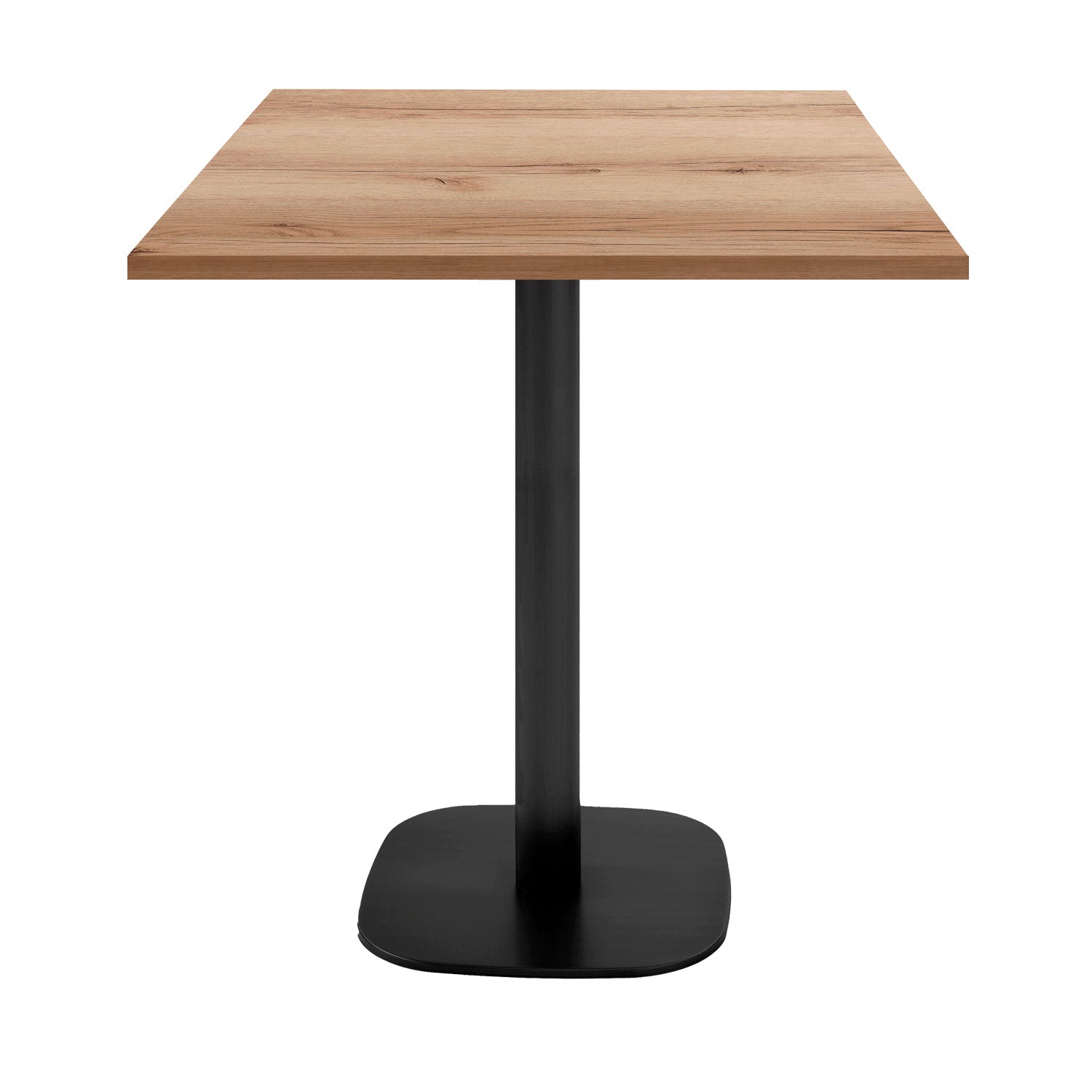 Mange-debout hauteur snack round carré 70x70cm chene delano