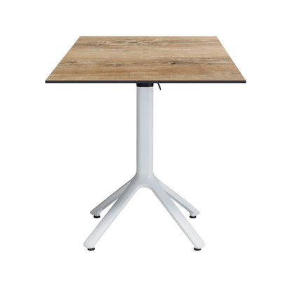 table de terrasse promotion destockage pliable nemo blanc 60x60cm Chêne slovène RestooTab