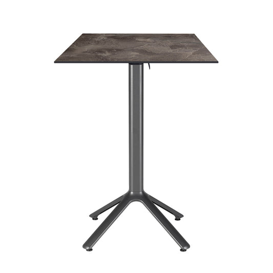 table mange debout terrasse pliable nemo noir 60x60cm cuma dark RestooTab