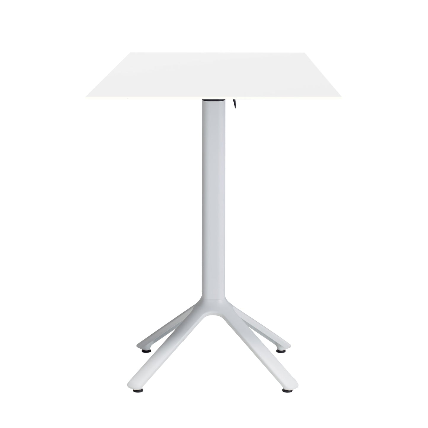 table mange debout terrasse pliable nemo blanc 60x60cm blanc ame blanche RestooTab
