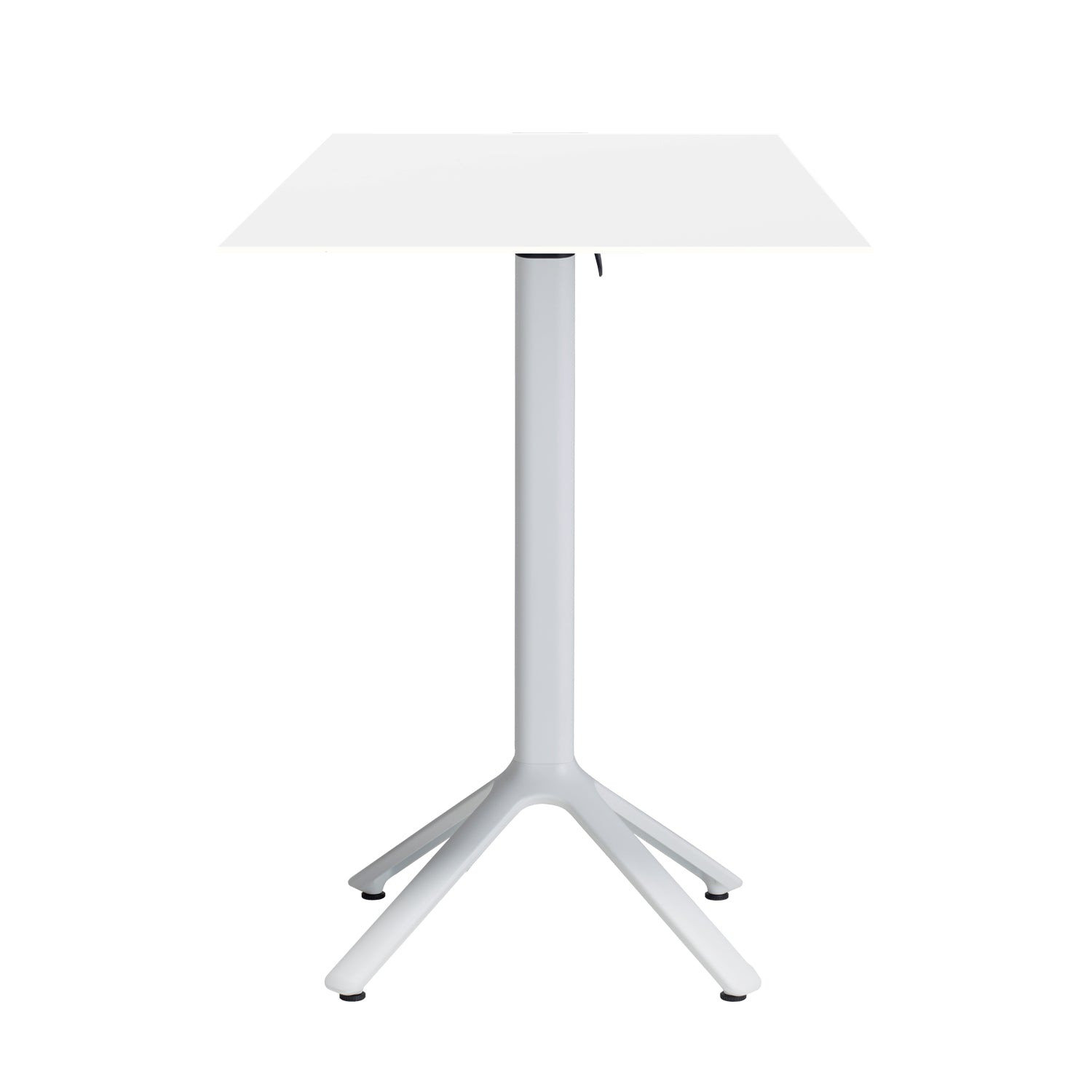 table mange debout terrasse pliable nemo blanc 60x60cm blanc ame blanche RestooTab