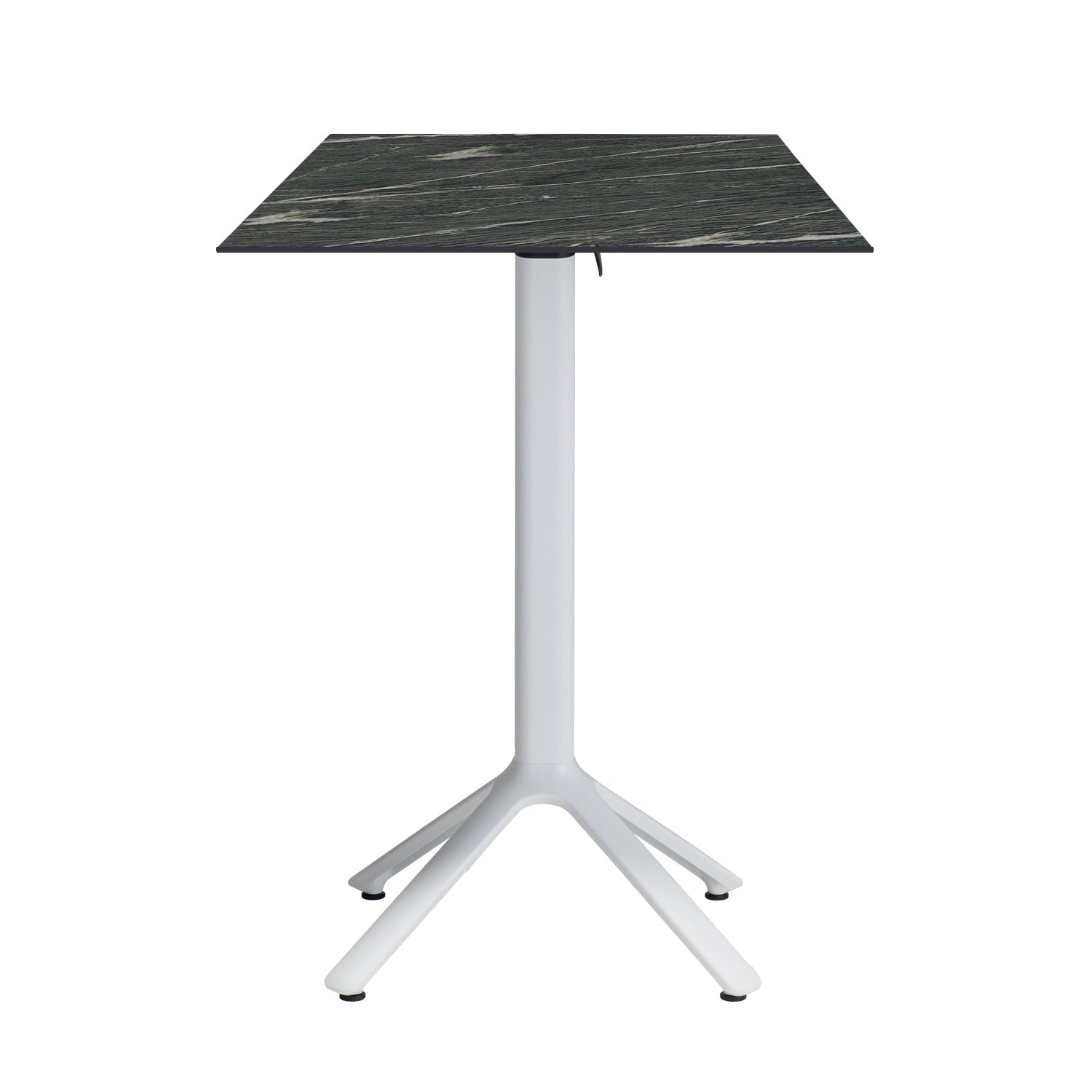 table mange debout terrasse pliable nemo blanc 60x60cm calypso RestooTab
