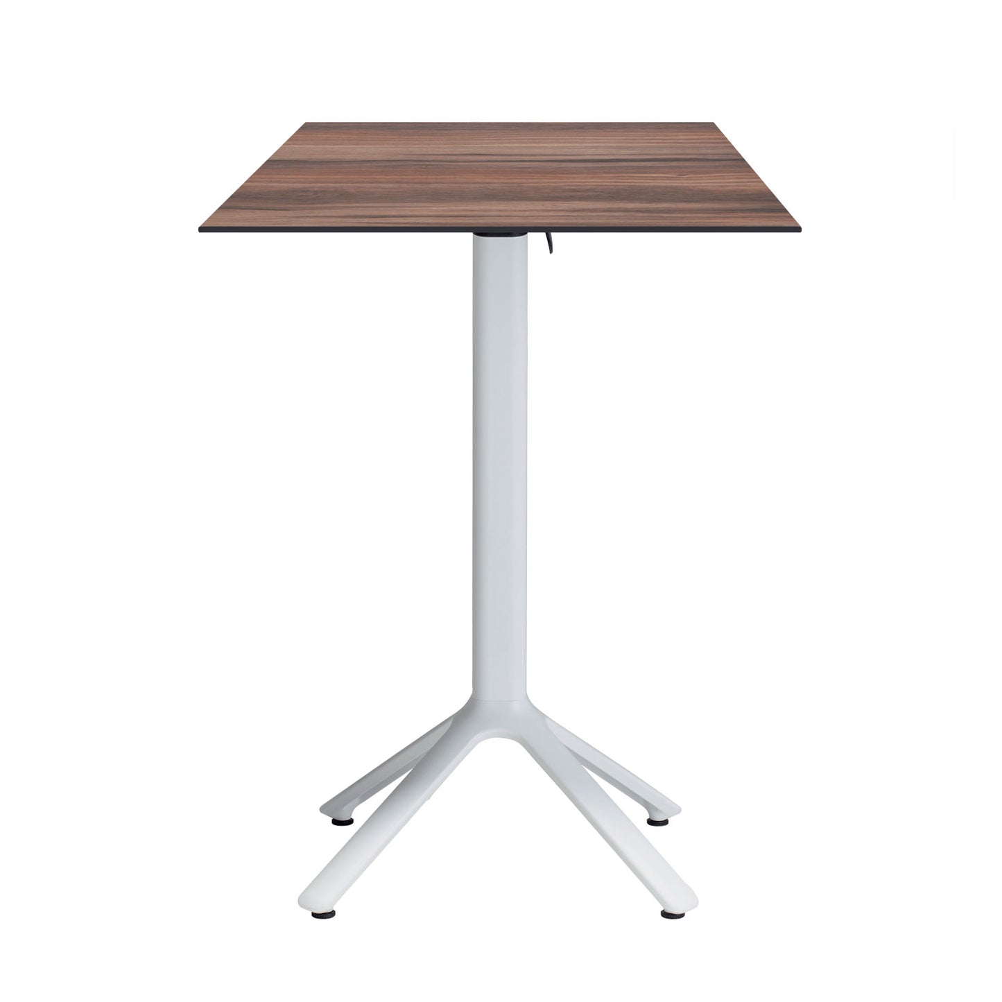 table mange debout terrasse pliable nemo blanc 60x60cm chene montagne RestooTab