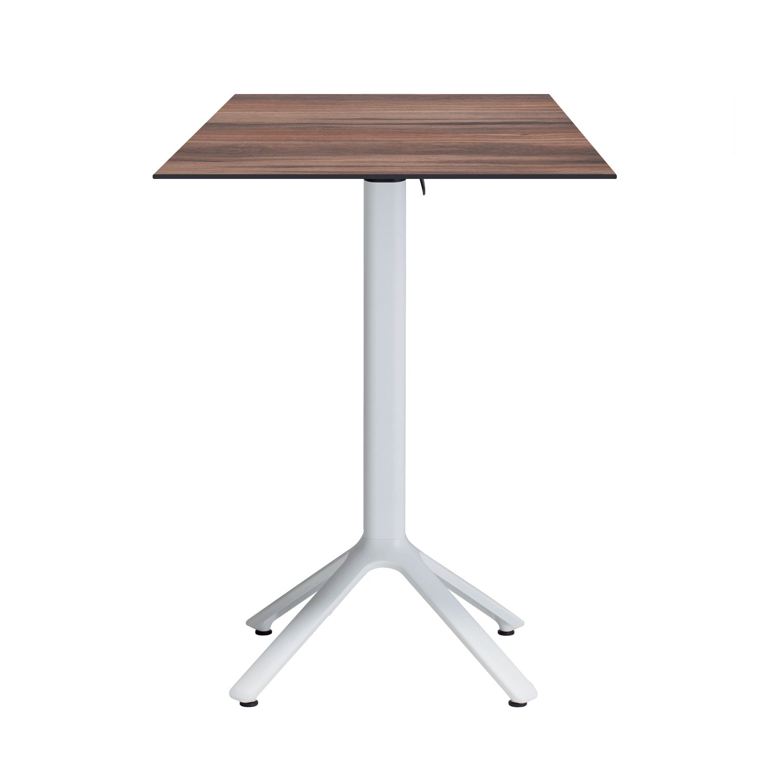 table mange debout terrasse pliable nemo blanc 60x60cm chene montagne RestooTab
