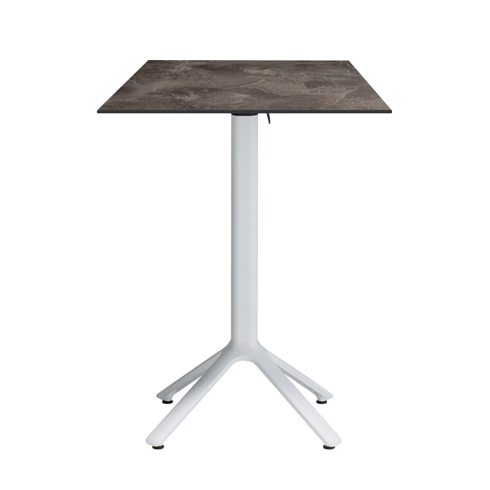 table mange debout terrasse pliable nemo blanc 60x60cm cuma dark RestooTab
