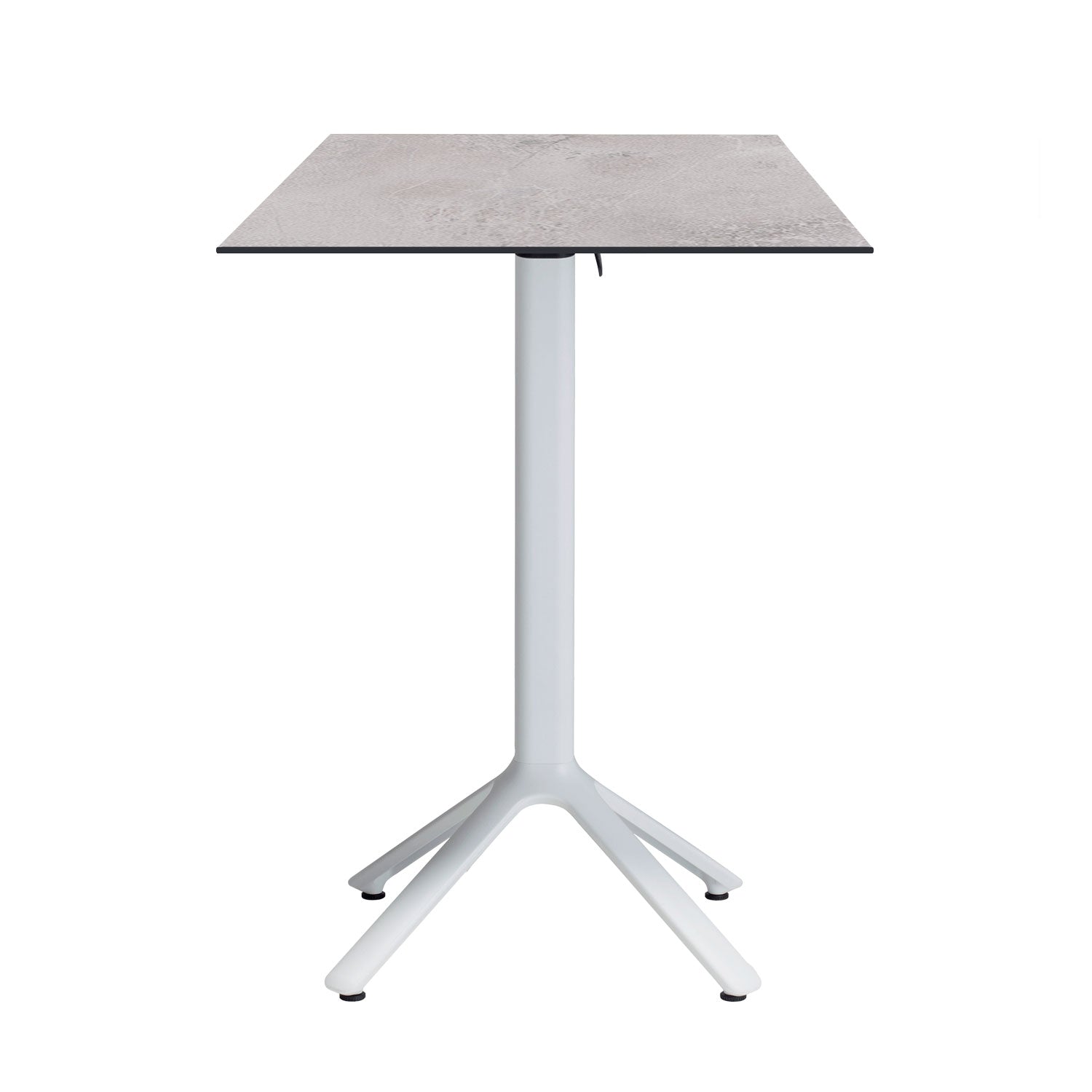 table mange debout terrasse pliable nemo blanc 60x60cm cuma light RestooTab