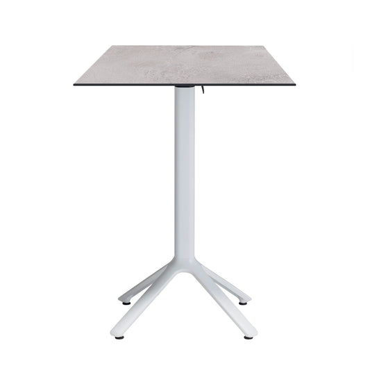 table mange debout terrasse pliable nemo blanc 60x60cm cuma light RestooTab