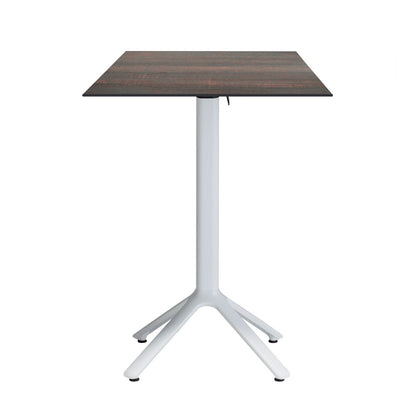 table mange debout terrasse pliable nemo blanc 60x60cm hipster bronze RestooTab
