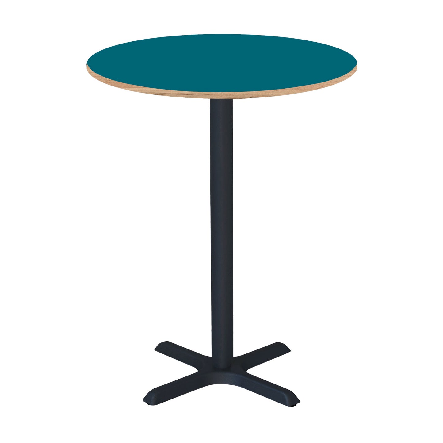 Mange-debout dina rond 70cm bleu bois