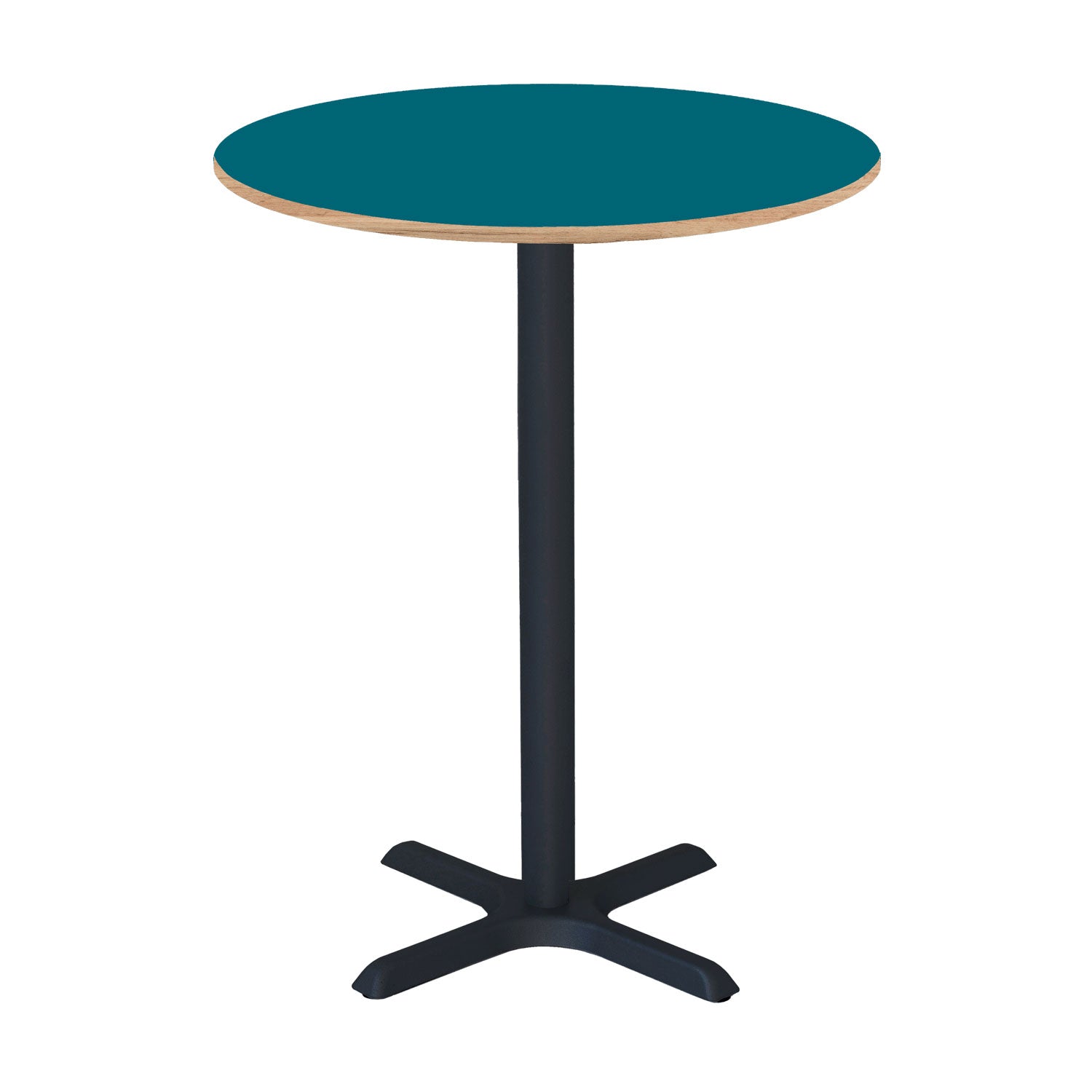 Mange-debout dina rond 70cm bleu bois