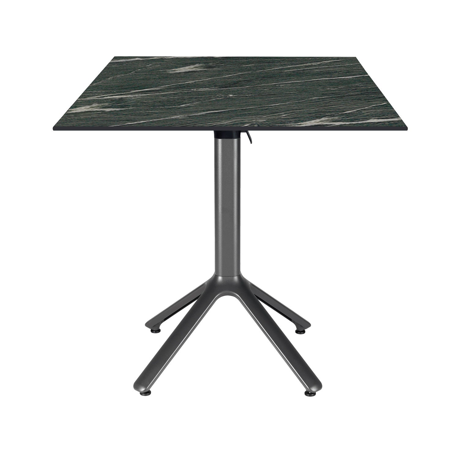 table terrasse pliable nemo noir 70x70cm calypso RestooTab