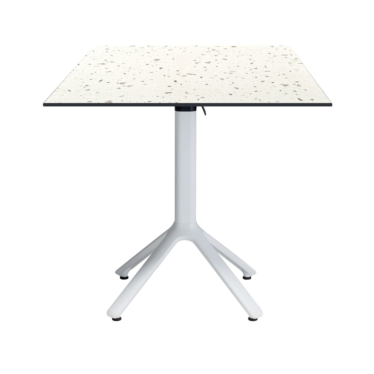 table terrasse pliable nemo blanc 70x70cm terrazzo cassata RestooTab